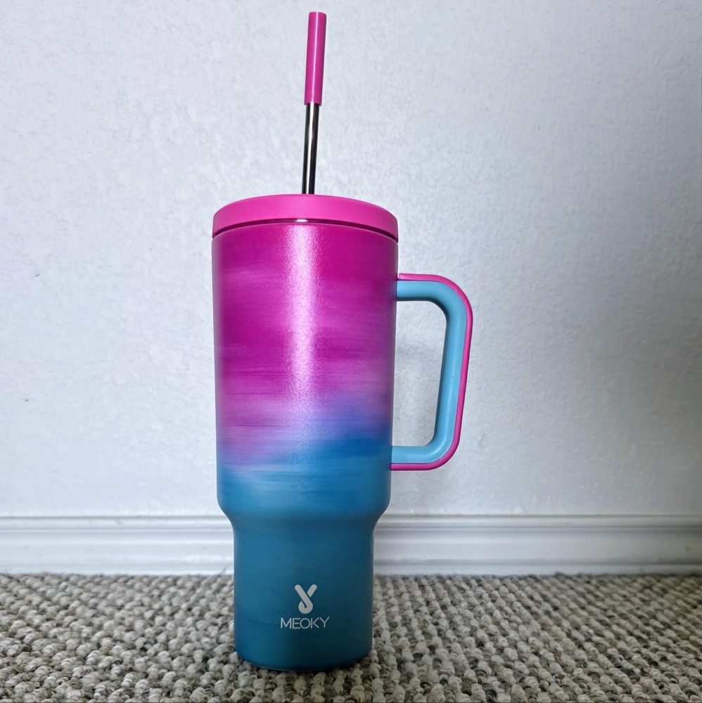 40 Oz Meoky Pink & Blue Gradient Cup